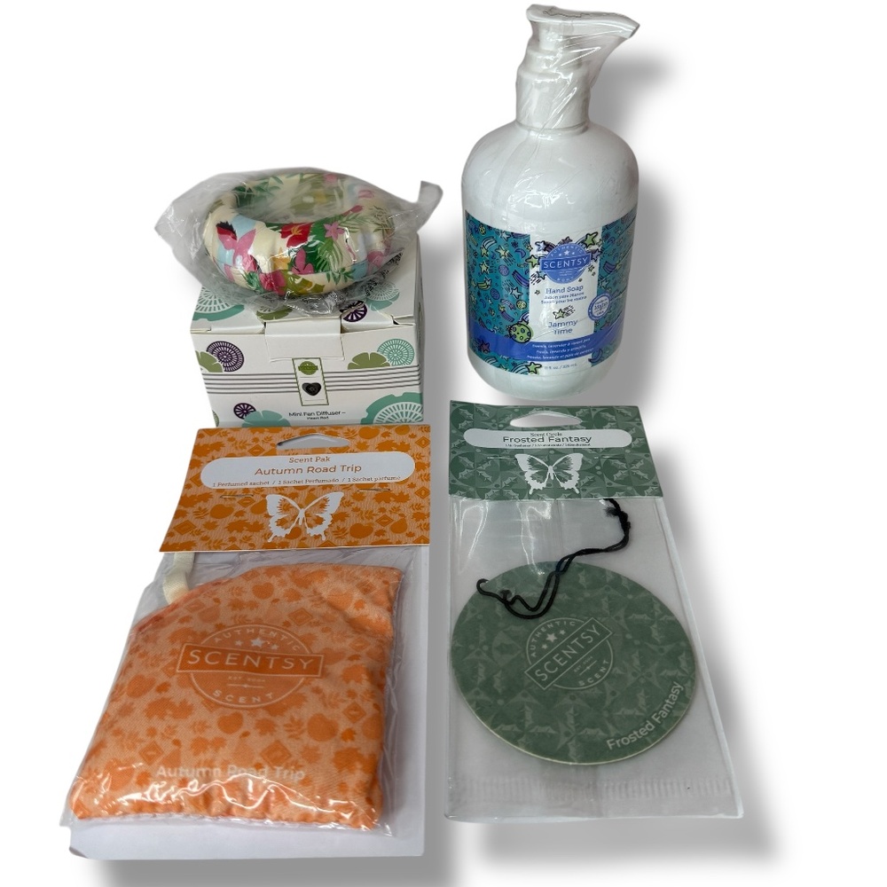 NEW Scenty Various Items Hand Soap‎ Scent Pak Scent Circle Mini Fan Diffuser